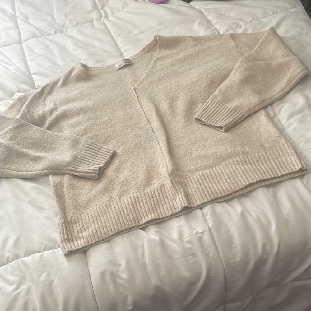 Elegant Cream Women's Sweater
